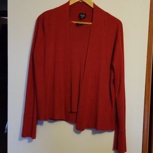 Red 2 piece silk and cashmere twin set size M